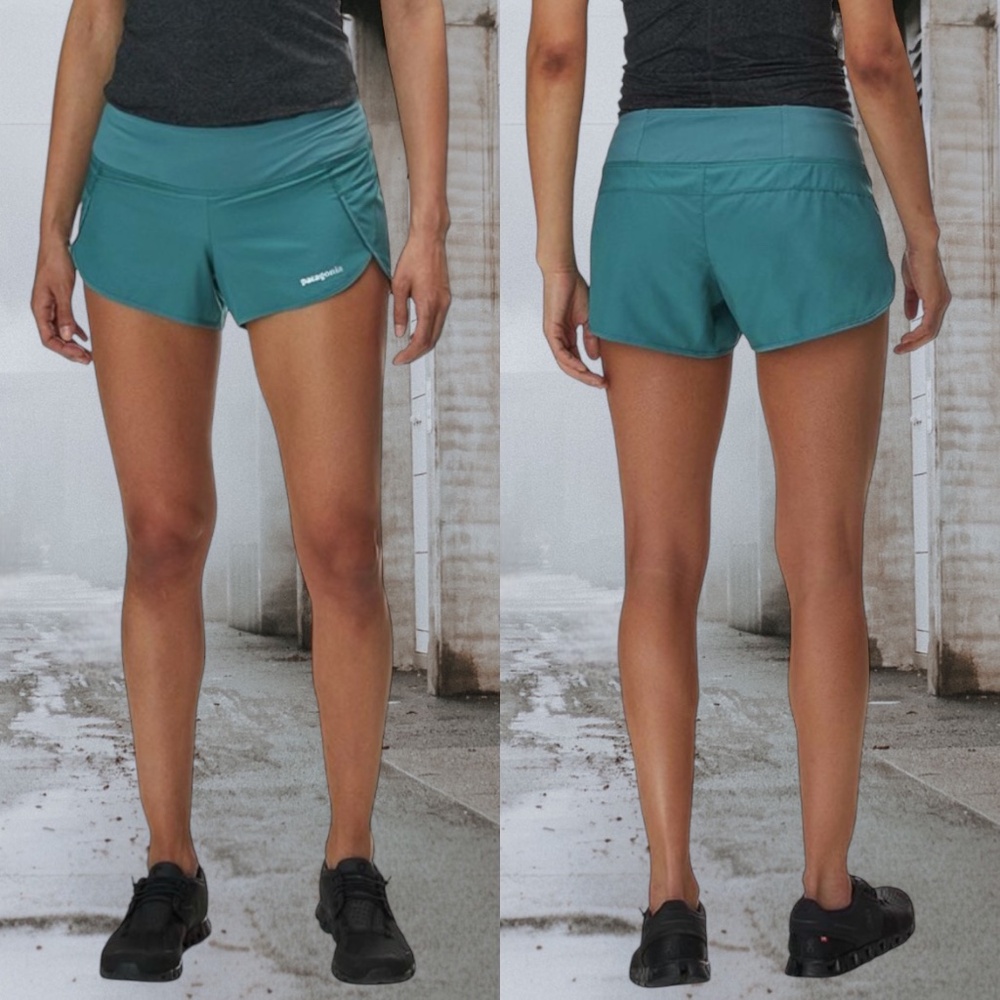 Patagonia Strider Running Rugby Shorts Sz. XS Wide Leg Lined Rare